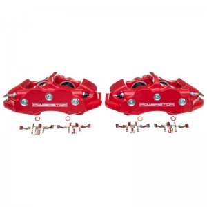 Chevrolet Corvette C6 Brake Calipers - Rear - PowerStop - Red Powder Coated - Red - `06-`13