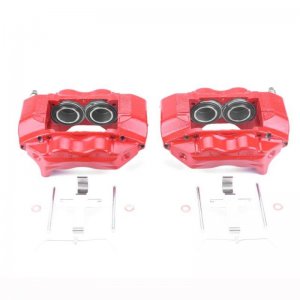Toyota Tacoma Brake Calipers - Front - PowerStop - Red Powder Coated - Red - 2004