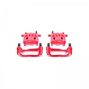 Subaru Legacy Brake Calipers - Front - PowerStop - Floating Caliper with Bracket - Red - `02-`04