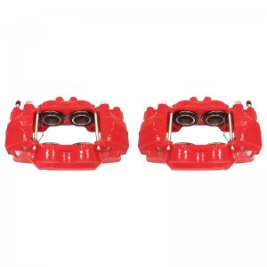 Toyota Tacoma Brake Calipers (2) - Front - PowerStop - Performance Red Powder Coated - Red - `05-`23
