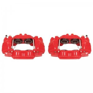 Toyota Tacoma Brake Calipers (2) - Front - PowerStop - Performance Red Powder Coated - Red - `05-`23