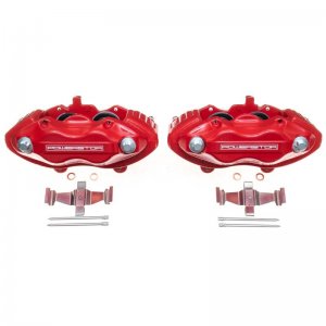 Dodge Charger Performance Brake Caliper - Front - PowerStop - Red Powder Coated Caliper - Red - `06-`10