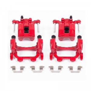 Nissan 370Z Brake Caliper - Rear - PowerStop - Red Powder Coated - Red - `09-`20