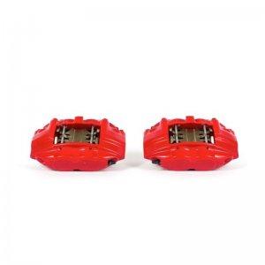 Nissan 370Z Brake Calipers - Front - PowerStop - High-Temp Red Powder Coated - Red - `09-`19