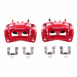 Subaru BRZ Performance Brake Caliper - Front - PowerStop - Floating Caliper with Bracket - Red - `13-`20