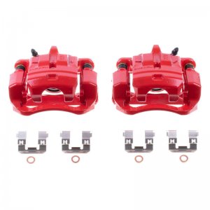 Subaru BRZ Brake Calipers - Rear - PowerStop - Red Powder Coated - Red - `13-`20