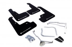 Subaru WRX Mud Flaps - Rally Armor - UR Series - Black/White - `15-`21