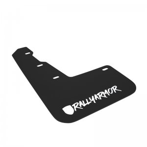 Subaru WRX Mud Flaps - Rally Armor - UR Black Flap with White Logo - Black - `15-`21