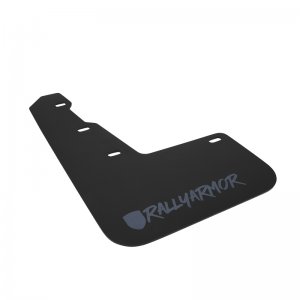 Subaru WRX Mud Flap Kit - Rally Armor - UR Blk Flap/Grey Altered Font Logo - Black - `15-`21