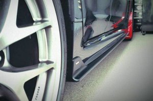 Subaru WRX Mud Flaps - Rally Armor - UR White Flap/Red Logo - White - `15-`21