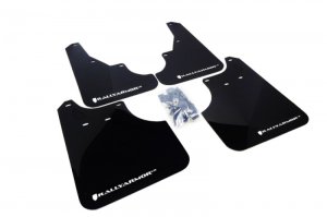 Subaru Forester Mud Flaps - Rally Armor - UR Black with White Logo - Black - `09-`13