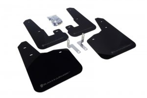 Subaru Legacy Mud Flap Kit - Rally Armor - UR Series Black with Grey Logo - Black - `10-`14