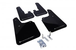Subaru Outback Mud Flap Kit - Rally Armor - UR Series - Black/Silver - `10-`14