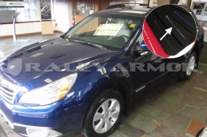 Subaru Outback Mud Flap Kit - Rally Armor - UR Series - Black/Silver - `10-`14