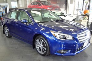 Subaru Legacy Mud Flap Kit - Rally Armor - UR Premium Urethane - Black with Silver Logo - `15-`19