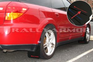 Subaru Outback Mud Flap - Front + Rear - Rally Armor - UR (as in 'you are') Mud Flap - Black/Red Logo - `05-`09