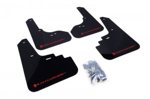 Subaru Legacy Mud Flap - Front + Rear - Rally Armor - UR (as in 'you are') Mud Flap - Black/Red Logo - `05-`09
