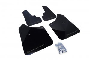 Subaru Forester Mud Flaps - Front + Rear - Rally Armor - UR Series - Black/Grey - `03-`08
