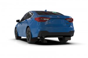 Subaru Legacy Mud Flaps - Front + Rear - Rally Armor - UR Premium Urethane - Black/Blue - `20-`25
