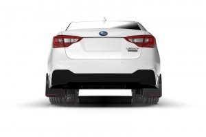 Subaru Legacy Mud Flap Kit - Rally Armor - UR Blk Flap/Grey Logo - Black - `20-`25