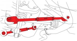 Subaru Outback Control Arm - Rear - SPC Performance - Adjustable - `00-`09