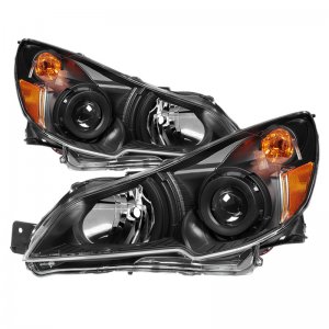 Subaru Legacy Headlights - SPYDER - OEM Style - Black - `10-`12