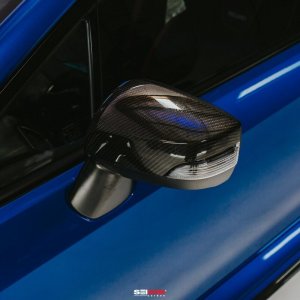 Subaru WRX Mirror Caps - Seibon - Carbon Fiber - `15-`20