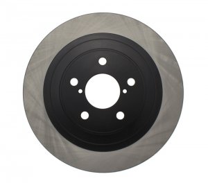 Subaru Legacy Brake Rotor (1) - Rear - Stoptech - Premium Cryostop Rotor - Black - `05-`09