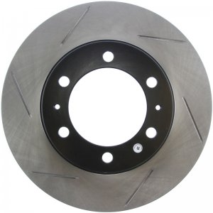 Toyota Tacoma Brake Rotor (1) - Front Right - Stoptech - Slotted Sport - Black - `05-`19