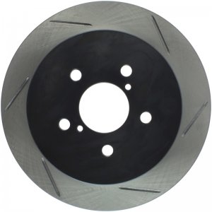Subaru Legacy Brake Rotor (1) - Rear Left - Stoptech - Sport Slotted - Black - `06-`08