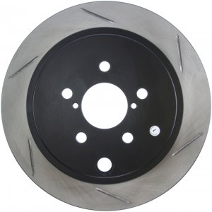 Subaru Outback Brake Rotor (1) - Rear Left - Stoptech - Slotted Sport - Black - `10-`14
