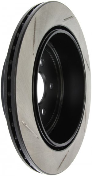 Subaru Legacy Brake Rotor (1) - Rear Left - Stoptech - Slotted Sport - Black - `10-`14