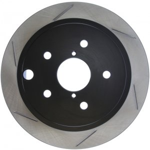 Subaru WRX Brake Rotor (1) - Rear Right - Stoptech - Slotted Sport - Black - `15-`19