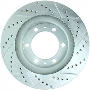 Toyota Tacoma Brake Rotor (1) - Front Right - Stoptech - Slotted & Drilled - `05-`19