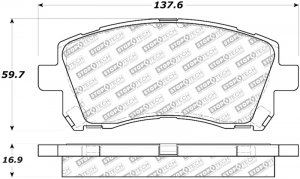 Subaru Outback Brake Pads - Front/Rear - Stoptech - Street Select - `00-`02