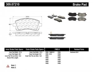 Subaru Outback Brake Pads - Front - Stoptech - Sport - `00-`02
