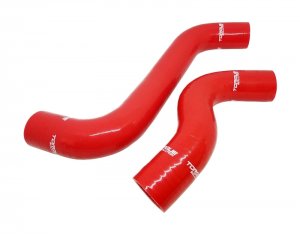 Subaru WRX Radiator Hose Kit - Torque Solution - Silicone - Red - 2015