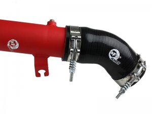 Subaru WRX Performance Air Intake - aFe - BladeRunner 2.5in Aluminium Hot Side Charge Pipe - Red - `15-`21