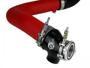 Subaru WRX Performance Air Intake - aFe - BladeRunner 2.5in Aluminium Hot Side Charge Pipe - Red - `15-`21