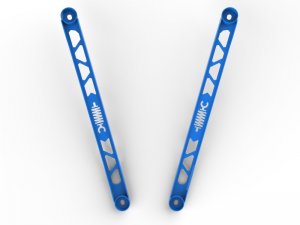 Toyota GR Supra Strut Brace - Front - aFe - 304 Stainless Steel - Blue - `20-`23