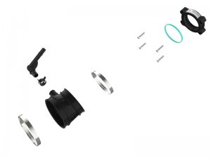 Chevrolet Corvette Throttle Body Spacer - aFe - Silver Bullet - Black - `20-`25