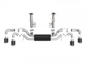 Chevrolet Corvette C8 Performance Exhaust - aFe - MACH Force-Xp Cat-Back with Carbon Tip - `20-`25