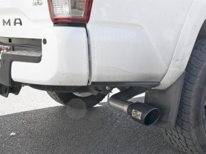 Toyota Tacoma Performance Exhaust - aFe - Mach Force-Xp 2-1/2in 304 SS Cat-Back w/ Black Tips - Black - `16-`23