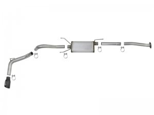 Toyota Tacoma Performance Exhaust - aFe - Mach Force-Xp 2-1/2in 304 SS Cat-Back w/ Black Tips - Black - `16-`23