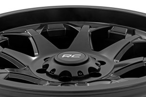 Custom Wheel 80 Series - One-Piece - Semi Gloss Black | 20x9 | 6x135 | 0mm - Rough Country Custom Wheel 80 Series - One-Piece - Semi Gloss Black | 20x9 | 6x135 | 0mm - Rough Country