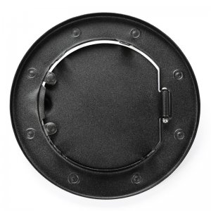 Jeep Wrangler JK Gas Cap Door - Rugged Ridge - Non-Locking - Textured Black - `07-`18