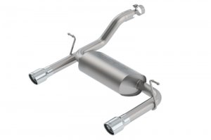 Jeep Wrangler JL Axle Back Exhaust - Borla - Touring - 3.6L V6 - `18-`23
