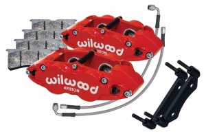 Porsche 911 Caliper Kit - Front - Wilwood - Superlite - Red - `84-`89