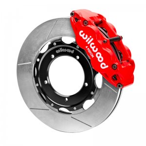 Porsche 911 Brake Kit - Front - Wilwood - Superlite, 3.5in MT, Slotted Face - Red - `69-`89