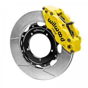 Porsche 911 Brake Kit - Front - Wilwood - Slotted Rotors + Superlite - Yellow - `69-`89